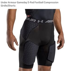 Under Armour Black 5-Pad Football Compression Girdle